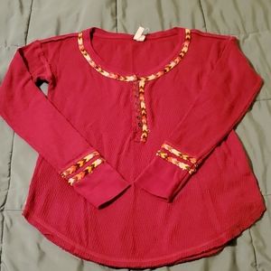 We the Free Rainbow Thermal Top